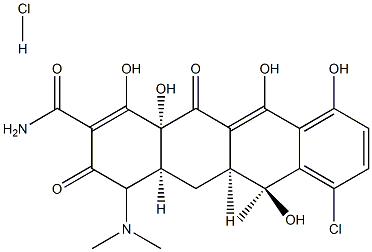 chlortetracycline염산염 구조식 이미지