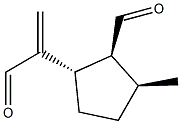 (1S,2S,3S)-2-Formyl-3-methyl-α-methylenecyclopentaneacetaldehyde Structure