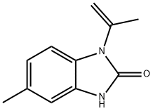 2H-Benzimidazol-2-one,1,3-dihydro-5-methyl-1-(1-methylethenyl)-(9CI) 구조식 이미지