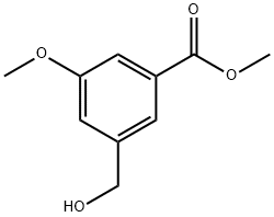 메틸3-(하이드록시메틸)-5-메톡시벤조에이트 구조식 이미지