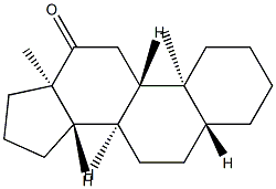 5α-Androstan-12-one 구조식 이미지