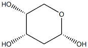 2-데옥시-α-D-리보피라노스 구조식 이미지