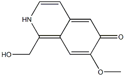 1-이소퀴놀린메탄올,6-히드록시-7-메톡시-(9CI) 구조식 이미지