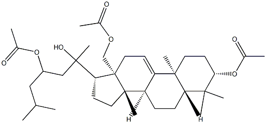 (20ξ)-5α-Lanost-9(11)-ene-3β,18,20,23-tetrol 3,18,23-triacetate 구조식 이미지