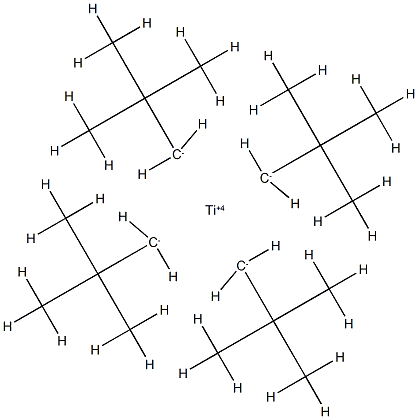 ((CH3)3CCH2)4Ti Structure