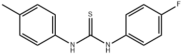 N-(4-fluorophenyl)-N'-(4-methylphenyl)thiourea 구조식 이미지