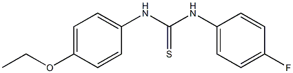 N-(4-ethoxyphenyl)-N'-(4-fluorophenyl)thiourea 구조식 이미지