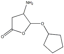 2(3H)-Furanone,4-amino-5-(cyclopentyloxy)dihydro-(9CI) Structure