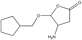 2(3H)-Furanone,4-amino-5-(cyclopentylmethoxy)dihydro-(9CI) Structure