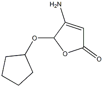 2(5H)-Furanone,4-amino-5-(cyclopentyloxy)-(9CI) 구조식 이미지