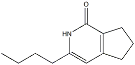 1H-Cyclopenta[c]pyridin-1-one,3-butyl-2,5,6,7-tetrahydro-(9CI) Structure