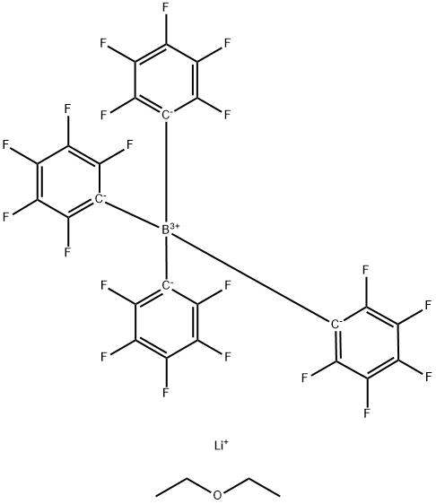 LITHIUM TETRAKIS(PENTAFLUOROPHENYL)- Structure