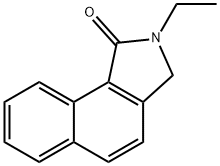 1H-Benz[e]isoindol-1-one,2-ethyl-2,3-dihydro-(9CI) 구조식 이미지