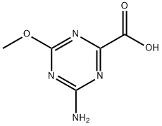 1,3,5-Triazine-2-carboxylicacid,4-amino-6-methoxy-(9CI) Structure