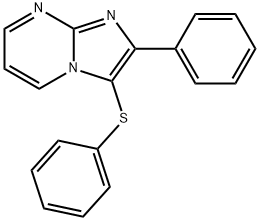 2-phenyl-3-(phenylthio)imidazo[1,2-a]pyrimidine 구조식 이미지