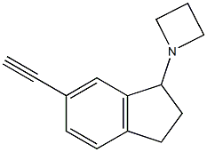 Azetidine,1-(6-ethynyl-2,3-dihydro-1H-inden-1-yl)-(9CI) Structure