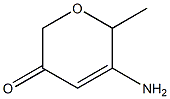 2H-Pyran-3(6H)-one,5-amino-6-methyl-(9CI) Structure