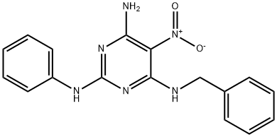 N~4~-benzyl-5-nitro-N~2~-phenylpyrimidine-2,4,6-triamine Structure