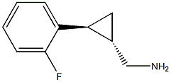 Cyclopropanemethanamine, 2-(2-fluorophenyl)-, (1R,2R)-rel- (9CI) Structure