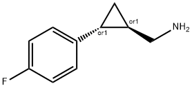 시클로프로판메탄아민,2-(4-플루오로페닐)-,(1R,2R)-rel-(9CI) 구조식 이미지