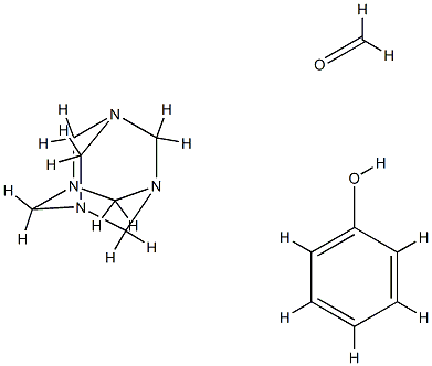 Formaldehyde, polymer with phenol and 1,3,5,7-tetraazatricyclo[3.3.1.13#,7]decane Structure