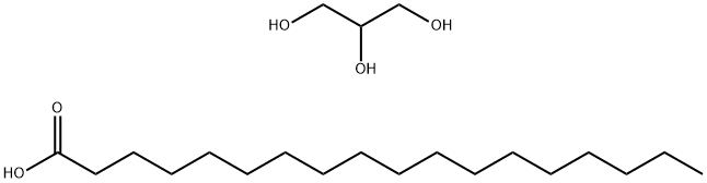 모노옥타데카노에이트 1,2,3-프로판에트리올 단일중합체 구조식 이미지