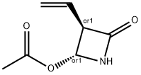 2-Azetidinone,4-(acetyloxy)-3-ethenyl-,(3R,4R)-rel-(9CI) 구조식 이미지