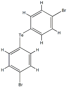 1-브로모-4-[(4-브로모페닐)텔라닐]벤젠 구조식 이미지