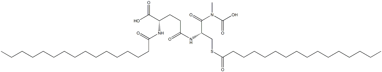 N-Palmitoyl-L-γGlu-S-palmitoyl-L-Cys-Gly-OH Structure