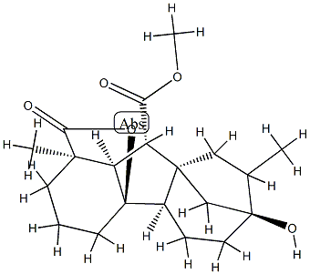 1α,4aα-(카르보닐옥시)-7-히드록시-1,8-디메틸기반-10β-카르복실산메틸에스테르 구조식 이미지