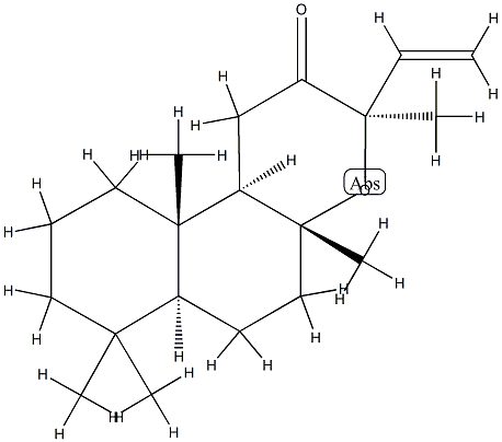 (3R,6aα,10bα)-Dodecahydro-3,4aβ,7,7,10aβ-pentamethyl-3β-vinyl-1H-naphtho[2,1-b]pyran-2-one Structure
