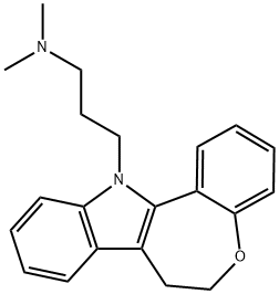 6,7-Dihydro-N,N-dimethyl-12H-[1]benzoxepino[5,4-b]indole-12-propan-1-amine Structure