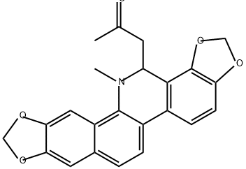 6-Acetonyldihydrosanguinarine Structure