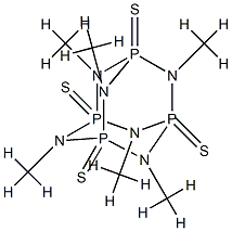 2,4,6,8,9,10-Hexamethyl-2,4,6,8,9,10-hexaaza-1,3,5,7-tetraphosphatricyclo[3.3.1.13,7]decane1,3,5,7-tetrasulfide Structure