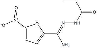 N(SUP.2)-PROPIONYL-5-NITRO-2-FUROHYDRAZIDEIMIDE Structure
