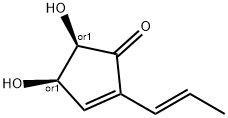 2-Cyclopenten-1-one,4,5-dihydroxy-2-(1E)-1-propenyl-,(4R,5R)-rel-(9CI) 구조식 이미지