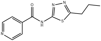 4-Pyridinecarboxamide,N-(5-propyl-1,3,4-thiadiazol-2-yl)-(9CI) Structure