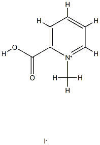 Pyridinium,2-carboxy-1-methyl-, iodide (1:1) Structure