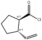 Cyclopentanecarbonyl chloride, 2-ethenyl-, (1R,2S)-rel- (9CI) Structure