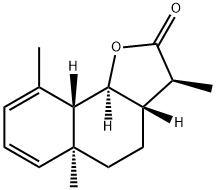 (3S)-3aβ,4,5,5a,9aβ,9bα-Hexahydro-3β,5aα,9-trimethylnaphtho[1,2-b]furan-2(3H)-one 구조식 이미지