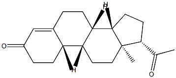 (8α,10α)-Progesterone Structure