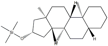 16β-Trimethylsilyloxy-5α-androstane Structure