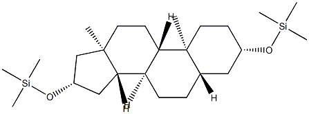 3β,16β-비스(트리메틸실릴옥시)-5α-안드로스탄 구조식 이미지