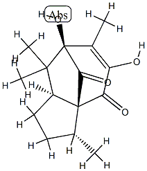 (3R)-1,2,3,7,8,8aβ-Hexahydro-5,7β-dihydroxy-3,6,8,8-tetramethyl-3aα,7-methano-4H-azulene-4,9-dione 구조식 이미지