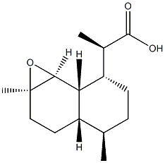 alpha-Epoxydihydroartemisinic acid 구조식 이미지