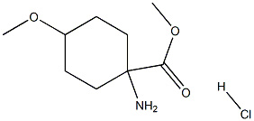 Methyl 1-aMino-4-Metho×ycyclohe×anecarbo×ylate hydrochloride Structure