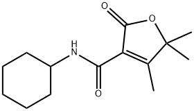 3-Furancarboxamide,N-cyclohexyl-2,5-dihydro-4,5,5-trimethyl-2-oxo-(9CI) Structure