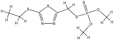 (5-ethylsulfanyl-1,3,4-thiadiazol-2-yl)methylsulfanyl-dimethoxy-sulfan ylidene-phosphorane Structure