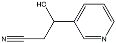 3-Pyridinepropanenitrile,beta-hydroxy-(9CI) Structure