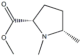 D-프롤린,1,5-디메틸-,메틸에스테르,(5R)-rel-(9CI) 구조식 이미지